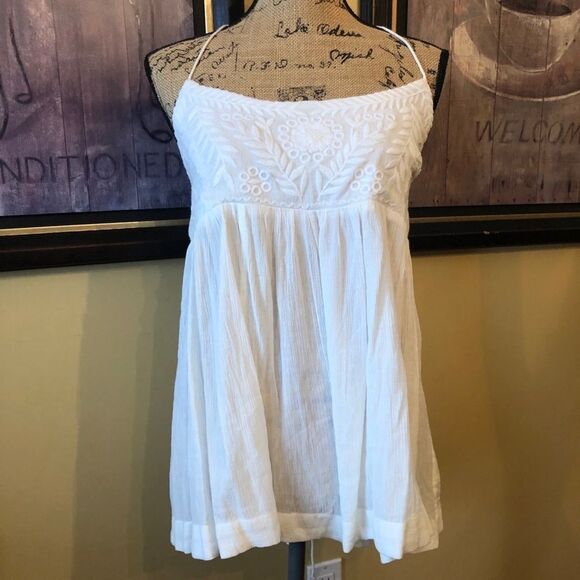 Free People Tank Top Dressy Tie Back sz M - Picture 3 of 8